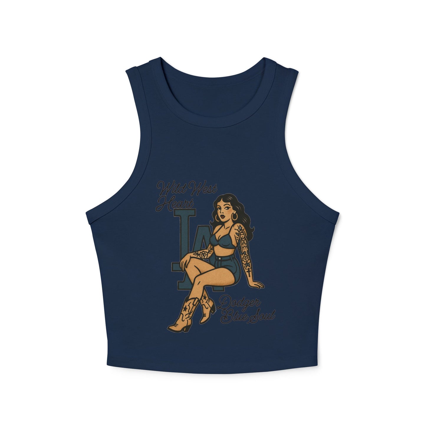 Wild West Heart, Blue Soul Tank Top