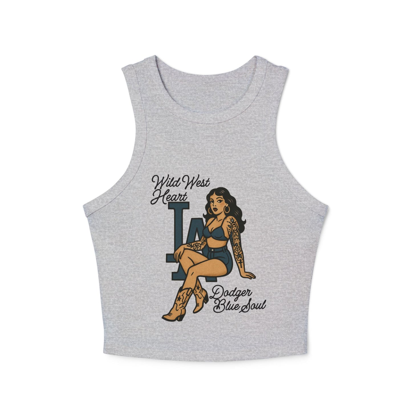 Wild West Heart, Blue Soul Tank Top