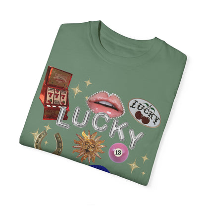 Lucky Symbols Collage Tee