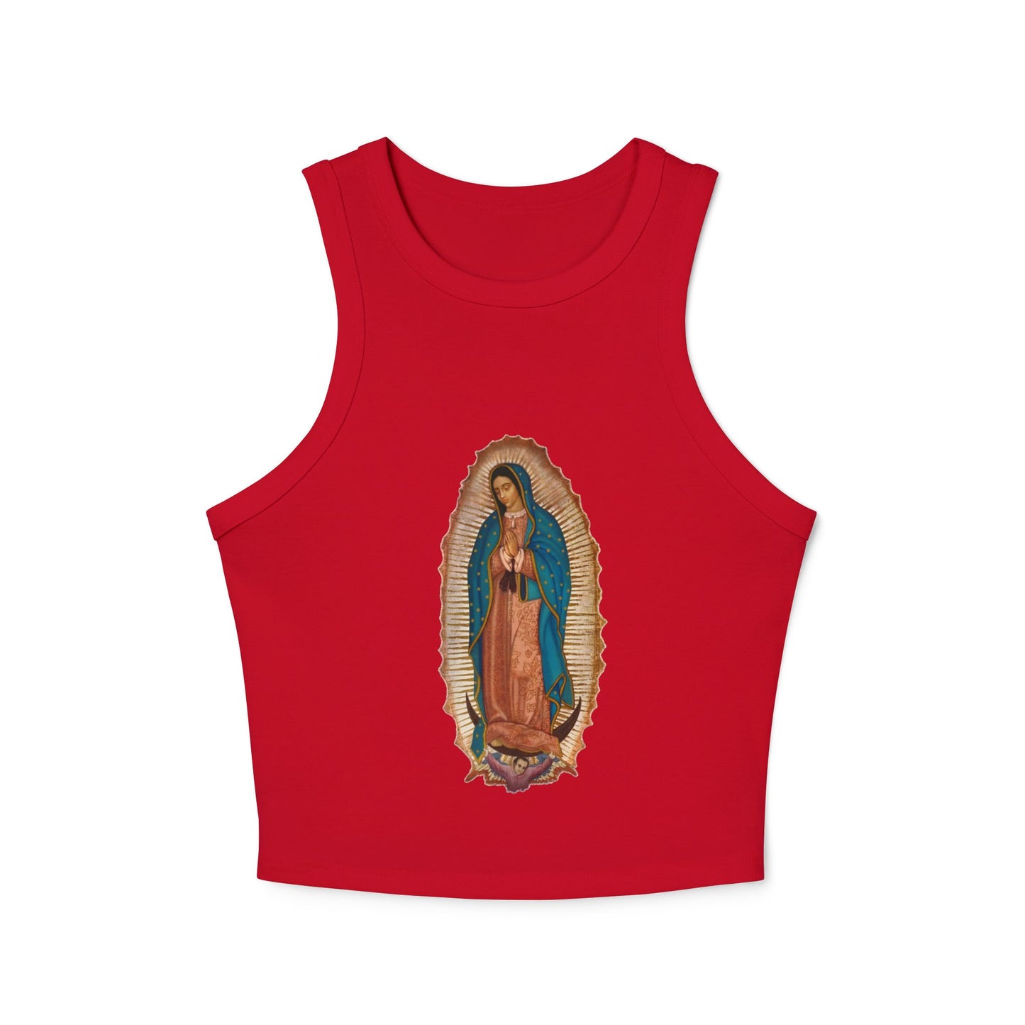 Vintage Virgen de Guadalupe Tank Top - Trendy Catholic Graphic Shirt - Chicano Art- Retro Spiritual Streetwear - Nuestra Señora Tank