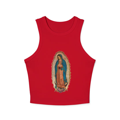 Vintage Virgen de Guadalupe Tank Top - Trendy Catholic Graphic Shirt - Chicano Art- Retro Spiritual Streetwear - Nuestra Señora Tank