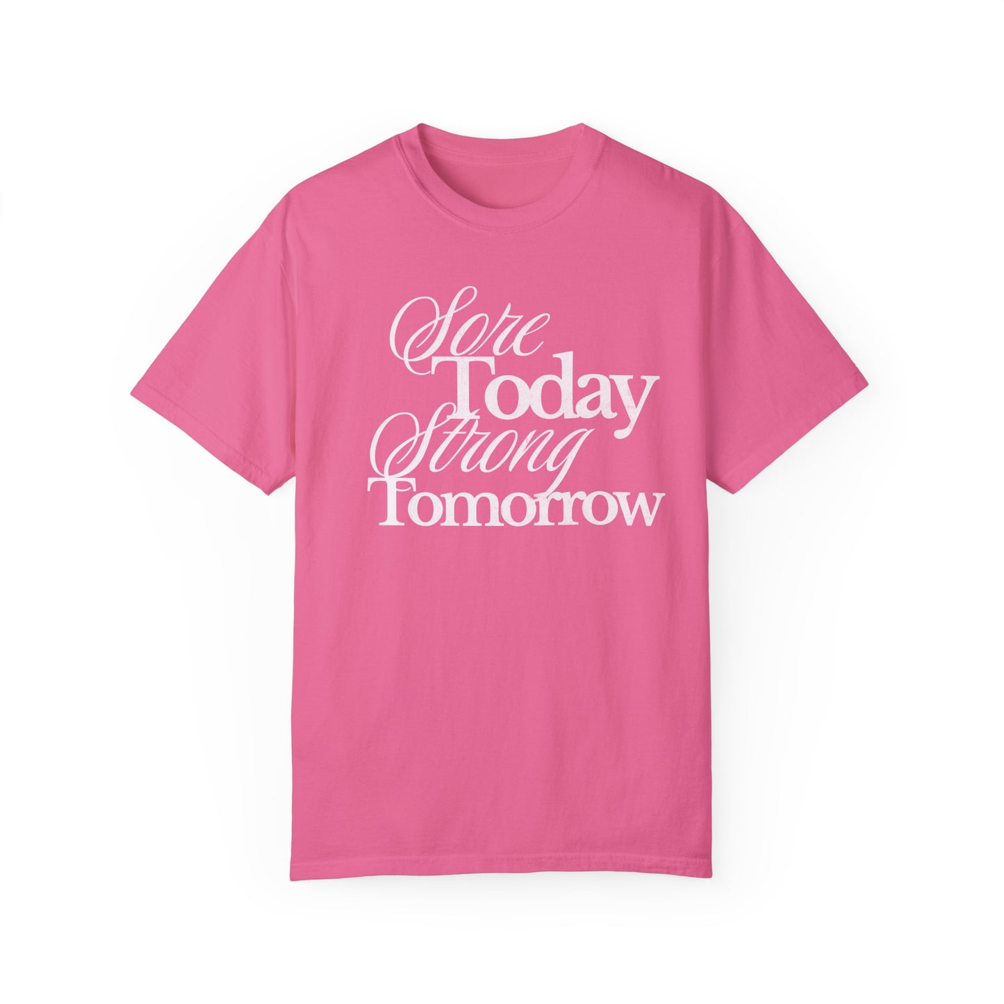 Sore Today Strong Tomorrow Gym Shirt, Weightlifting Tee, Trendy Oversized Workout Top, Comfort Colors Tee, Lift Heavy