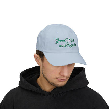 Good Vibes & Tequila Vintage Trucker Hat embroidered, Nashville Hat for Women, Country Concert Hat Day Drinking, vacation Hat for her