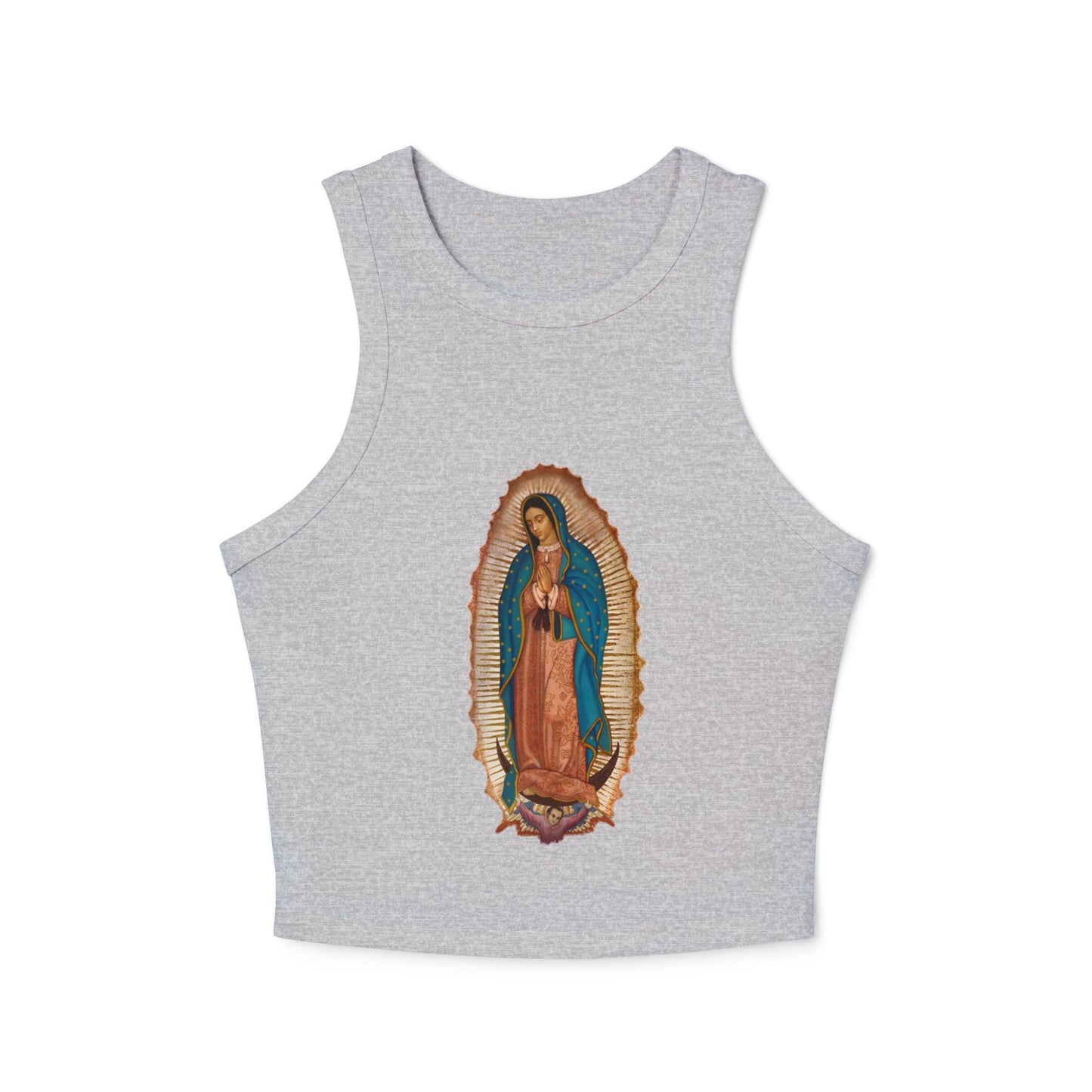 Vintage Virgen de Guadalupe Tank Top - Trendy Catholic Graphic Shirt - Chicano Art- Retro Spiritual Streetwear - Nuestra Señora Tank