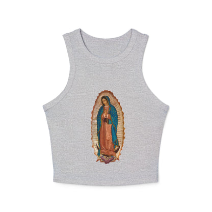 Vintage Virgen de Guadalupe Tank Top - Trendy Catholic Graphic Shirt - Chicano Art- Retro Spiritual Streetwear - Nuestra Señora Tank