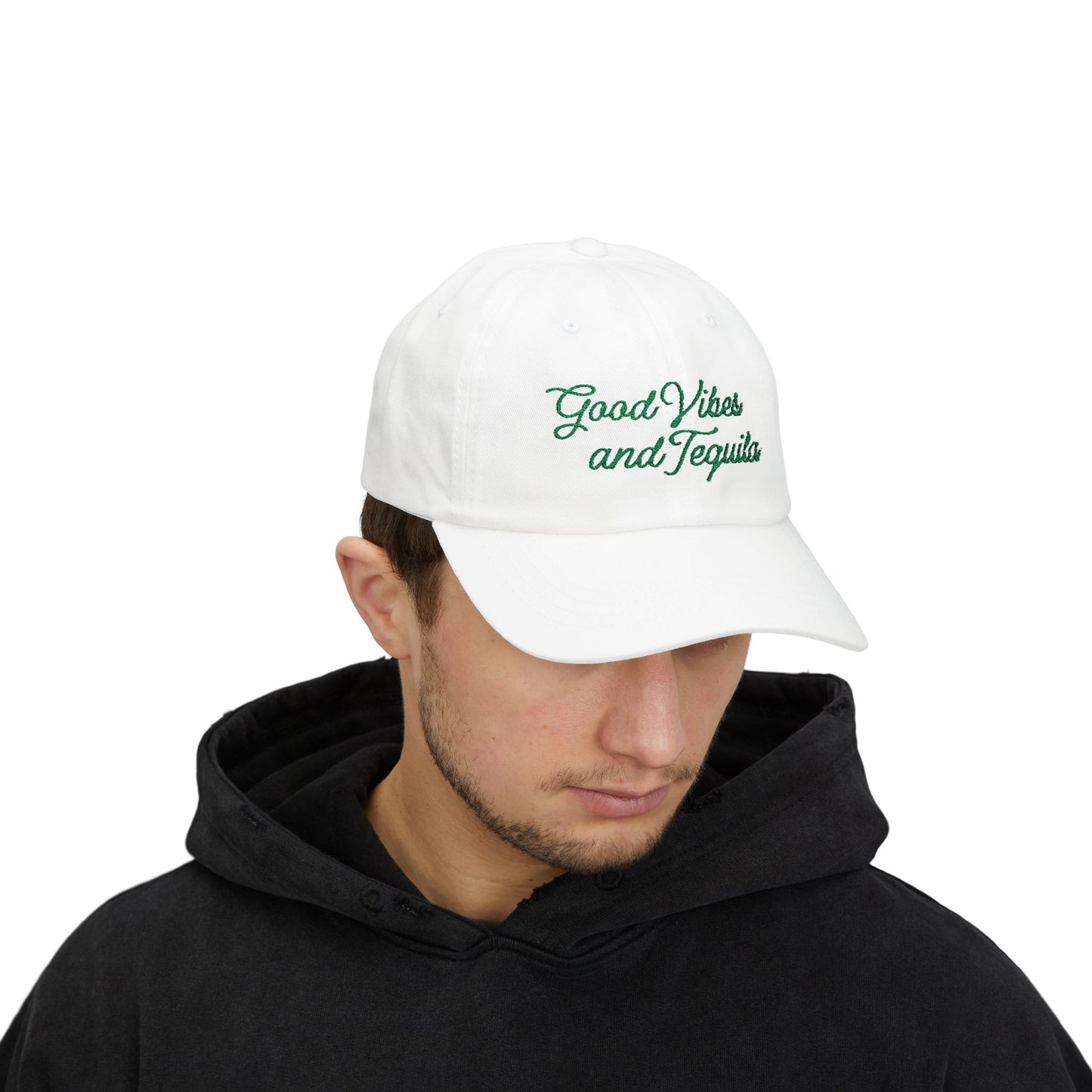 Good Vibes & Tequila Vintage Trucker Hat embroidered, Nashville Hat for Women, Country Concert Hat Day Drinking, vacation Hat for her