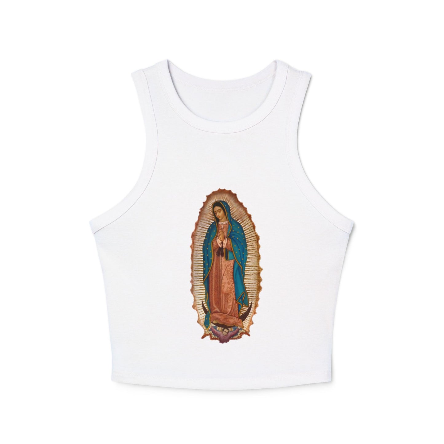 Vintage Virgen de Guadalupe Tank Top - Trendy Catholic Graphic Shirt - Chicano Art- Retro Spiritual Streetwear - Nuestra Señora Tank