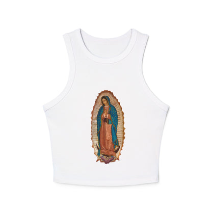 Vintage Virgen de Guadalupe Tank Top - Trendy Catholic Graphic Shirt - Chicano Art- Retro Spiritual Streetwear - Nuestra Señora Tank