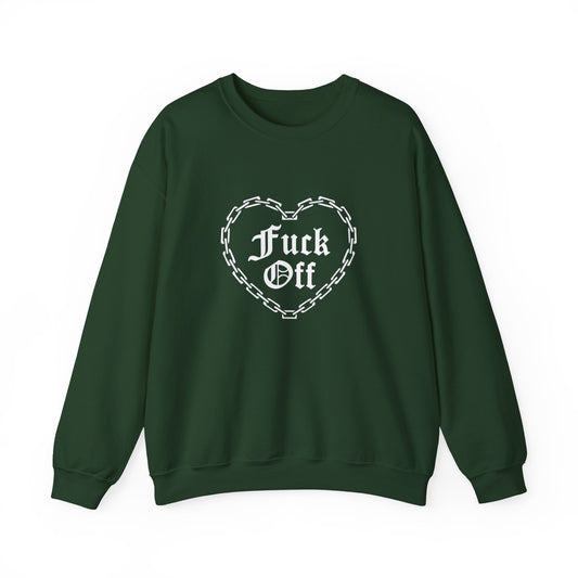 Feminist Sweatshirt,F*ck off Statement Top , Crewneck, Rebel Girl Power