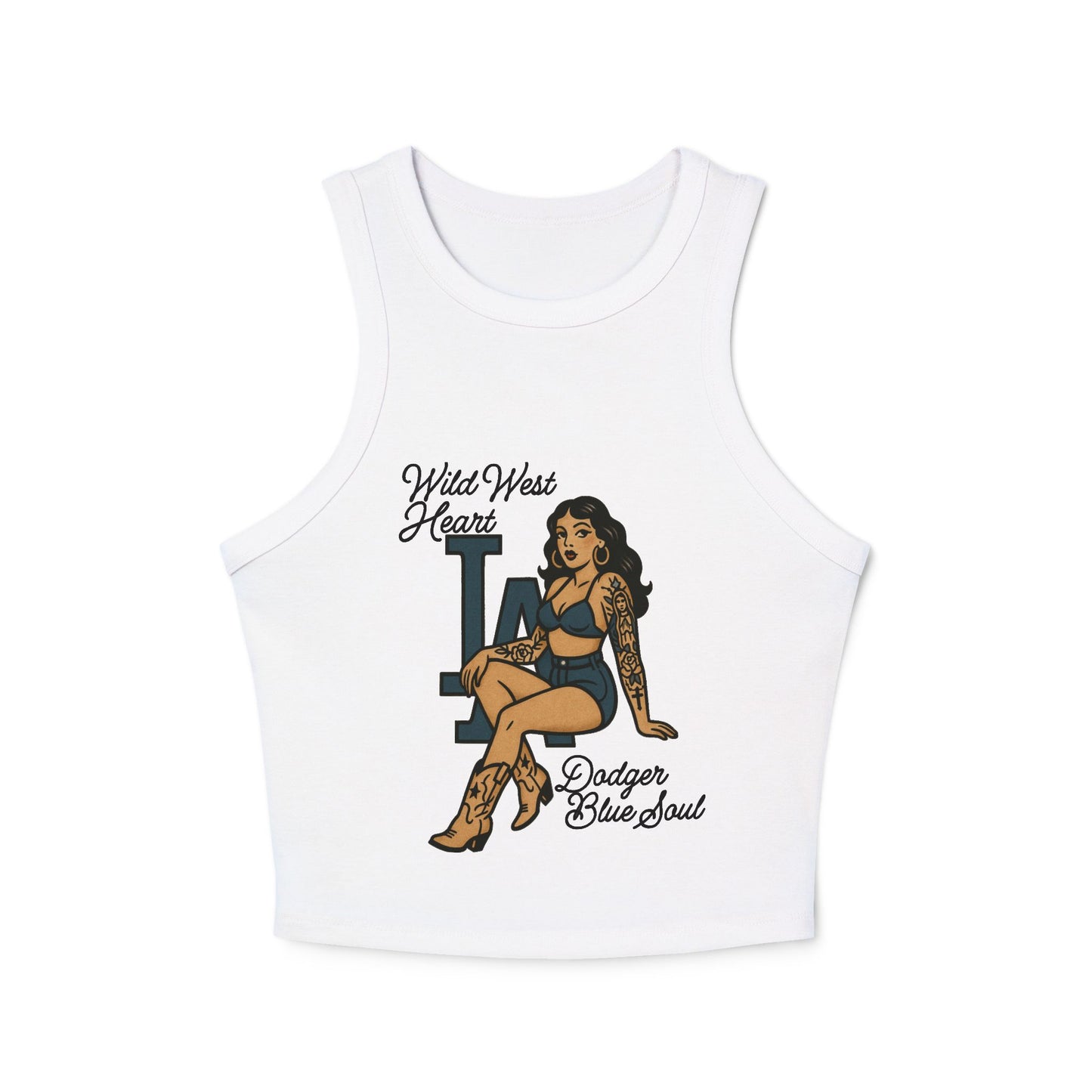 Wild West Heart, Blue Soul Tank Top