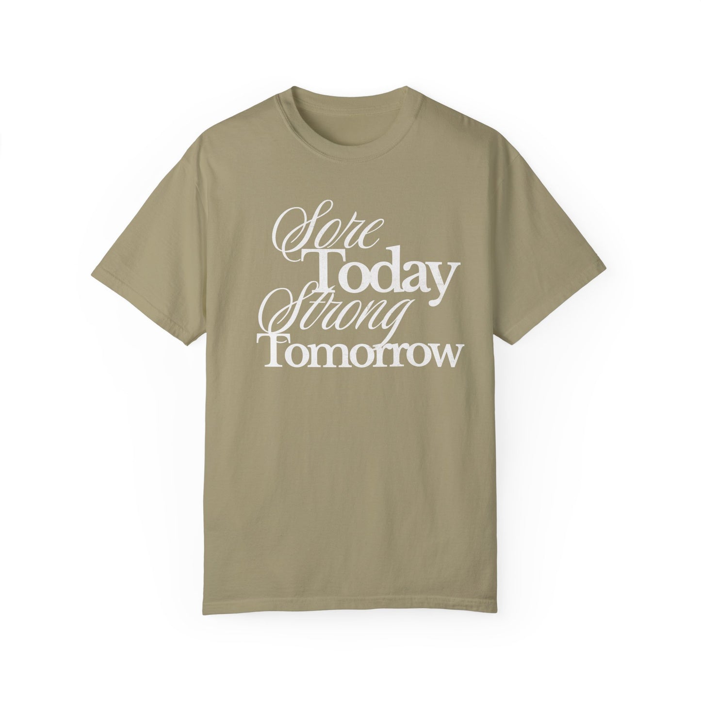 Sore Today Strong Tomorrow Gym Shirt, Weightlifting Tee, Trendy Oversized Workout Top, Comfort Colors Tee, Lift Heavy