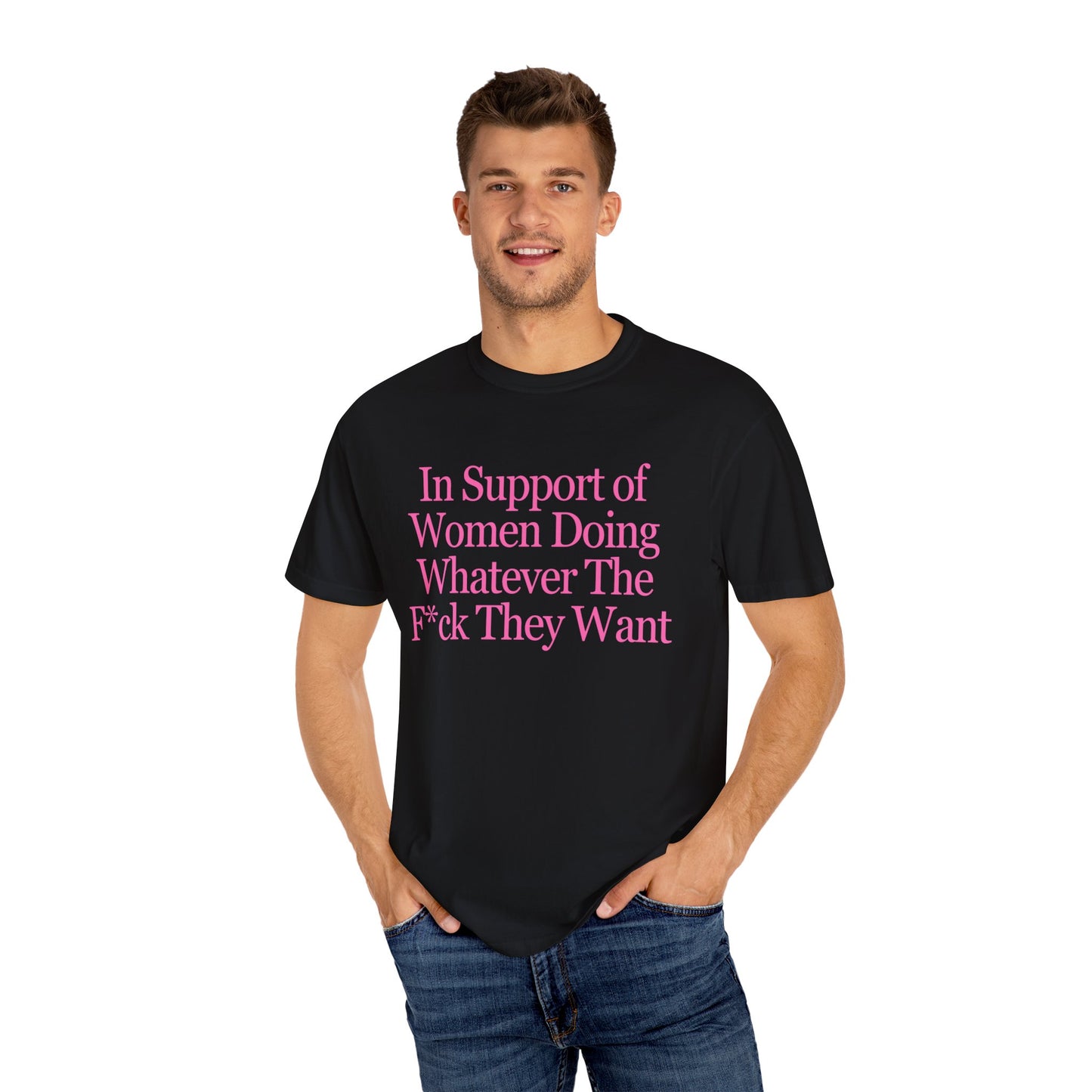 In Support of Women Shirt Oversized Trendy Feminist Tee Women's Rights Women Power