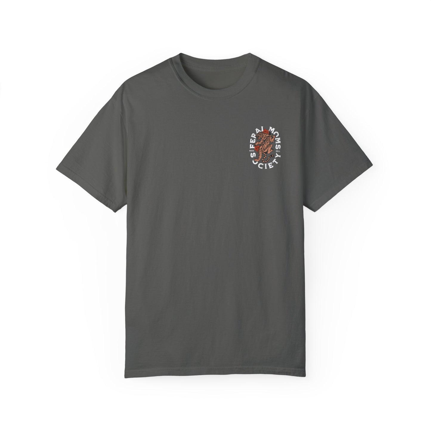 Feral Mom's Shirt, feminist girl power tee, aesthetic grunge moto tshirt, comfort colors tee, trendy mom, Vintage tiger
