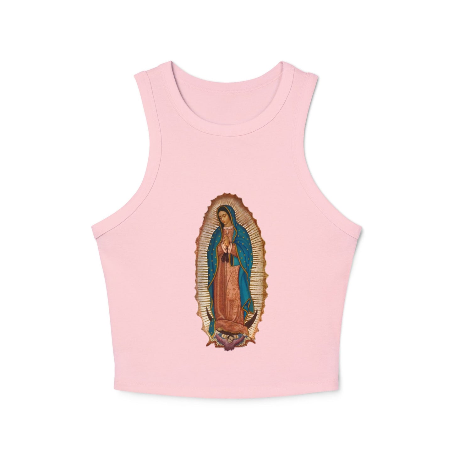 Vintage Virgen de Guadalupe Tank Top - Trendy Catholic Graphic Shirt - Chicano Art- Retro Spiritual Streetwear - Nuestra Señora Tank