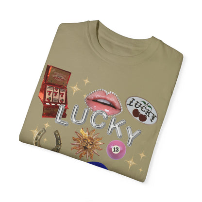 Lucky Symbols Collage Tee