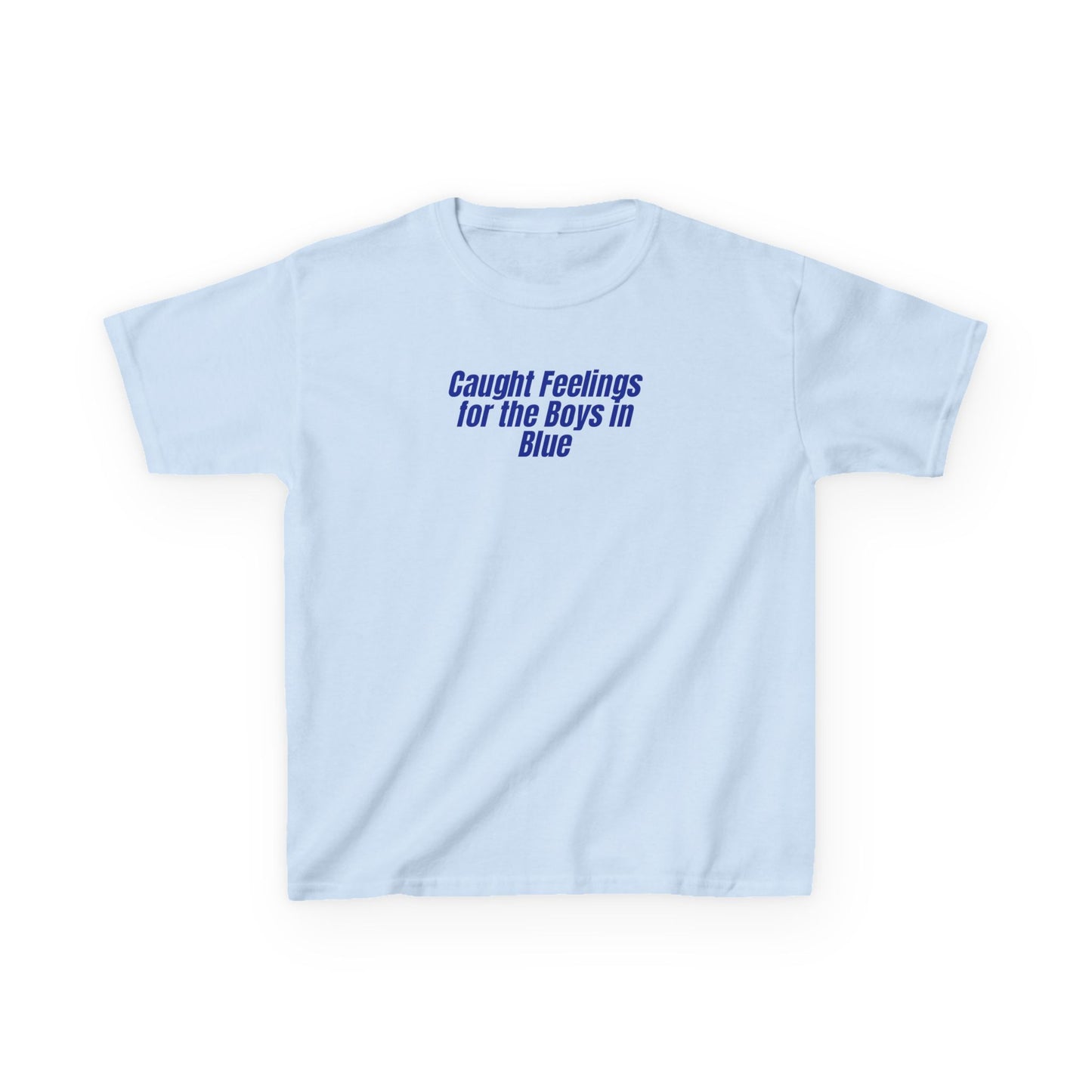 Feelings For The Boys in Blue Baseball Baby Tee