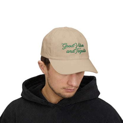 Good Vibes & Tequila Vintage Trucker Hat embroidered, Nashville Hat for Women, Country Concert Hat Day Drinking, vacation Hat for her