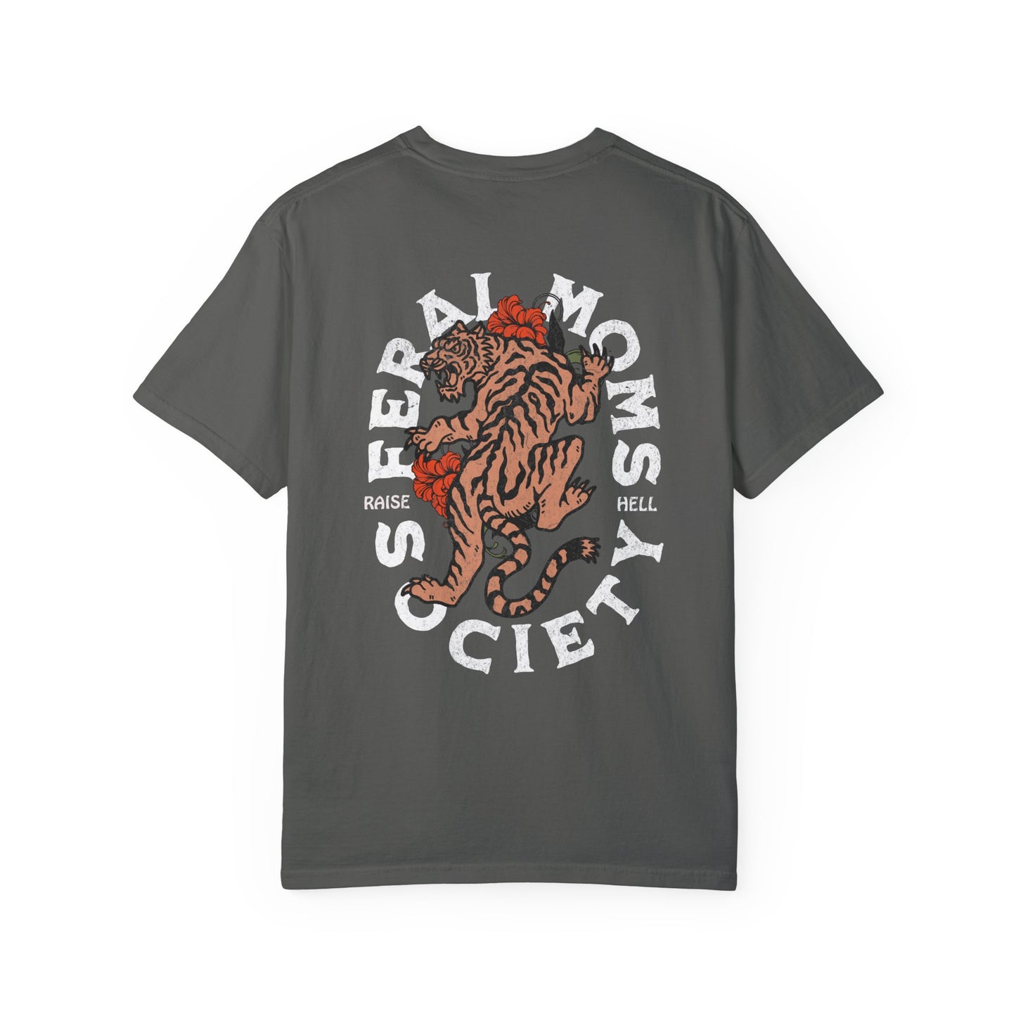 Feral Mom's Shirt, feminist girl power tee, aesthetic grunge moto tshirt, comfort colors tee, trendy mom, Vintage tiger