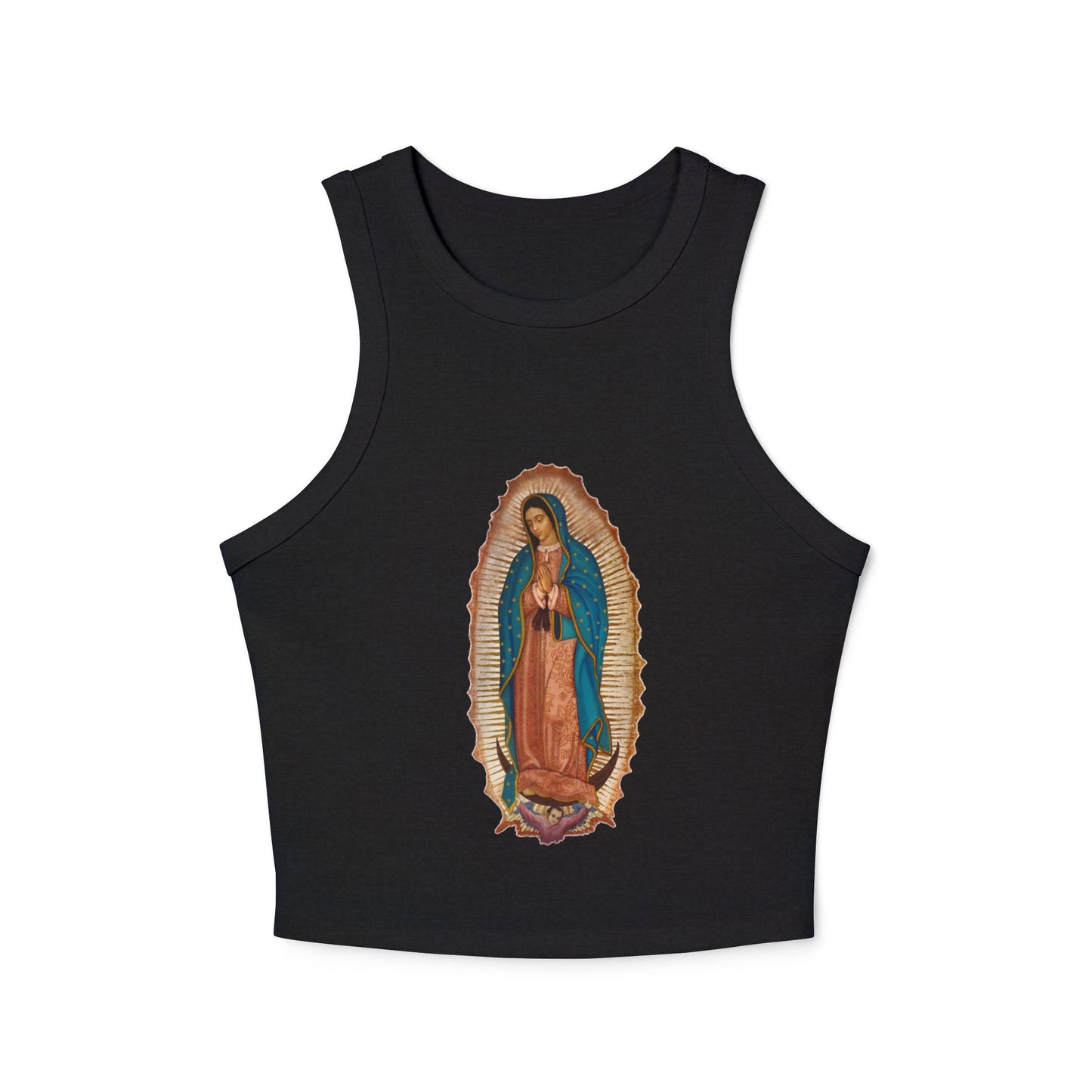 Vintage Virgen de Guadalupe Tank Top - Trendy Catholic Graphic Shirt - Chicano Art- Retro Spiritual Streetwear - Nuestra Señora Tank