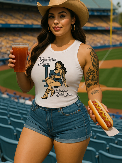 Wild West Heart, Blue Soul Tank Top