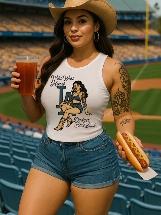 Wild West Heart, Blue Soul Tank Top